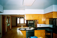 View from Kitchen to Dining - BEFORE