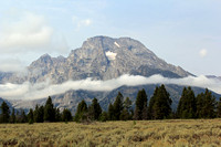 Mount Moran and Ribbon of Fog