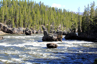Yellowstone River Rapids and Rocks
