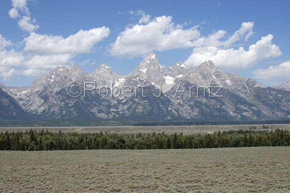 The Tetons from Glacier View Turnout