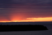 Vibrant Orange Sunset from Eagle Panoramic