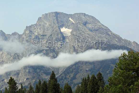 Mount Moran amidst Fog