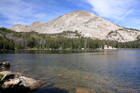 Upper Silas Lake, Mountain, Clouds