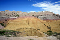 Yellow Mounds and Blue Sky