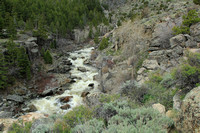 Popo-Agie River Rapids through Boulders