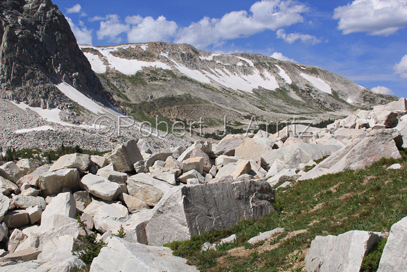 Boulder Field and View Toward Medicine Bow Peak