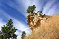 Rock Outcropping, Trees and Sky